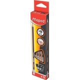 Maped crayon Black'Peps, HB avec gomme