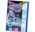 Folia Glitter Cardboard Ice (dark blue, turquoise, fuchsia, old rose, and violet)