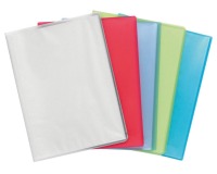 Sichtmappe aus PP 500µ mit 20 Hüllen Chromaline, für Format DIN A4 - Farben sortiert