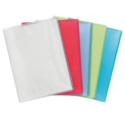 Sichtmappe aus PP 500µ mit 20 Hüllen Chromaline, für Format DIN A4 - Farben sortiert