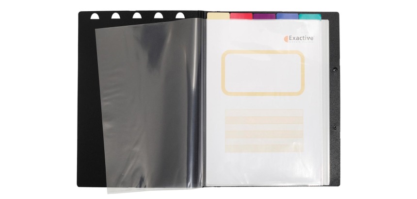 "Exactive Exaview PP Display Book, A4, 30 pockets" - Black