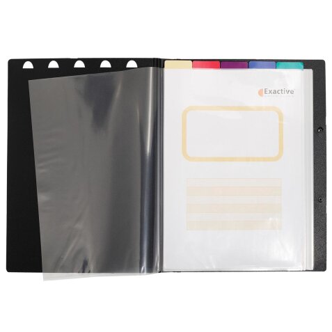 "Exactive Exaview PP Display Book, A4, 30 pockets" - Black