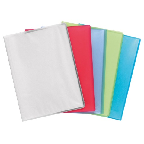 "Display Book Translucent PP Welded, A4" - Assorted colours