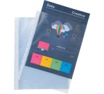 Gekörnte repositionierbare Ersatzhüllen für Sichtmappen mit Ringen, Packung mit 10 Stück - Transluzent