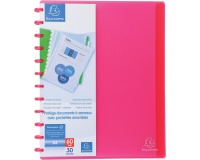 Showalbum met ringen en uitneembare tassen - harde PP - 30 tassen - 60 zichten - A4