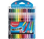 Maped Color'Peps paquet de combo 12 feutre de coloriage + 15 crayons de couleur