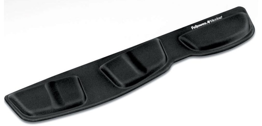 Fellowes Health-V Wrist Rest Black Fabric