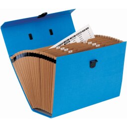 Bankers box - expanding file - tabbed - blue