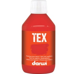 Darwi peinture textile Tex, 250 ml, vermilion