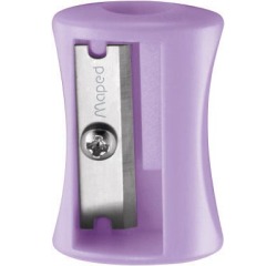 En_sacapuntas maped plastico vivo 1 uso colores pastel surtidos