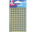 Pastille adhésive Ø 8 mm Apli argent - Pochette de 308