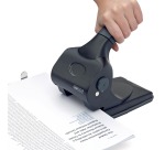 Rapesco 2-hole metal punch ALU 65 black
