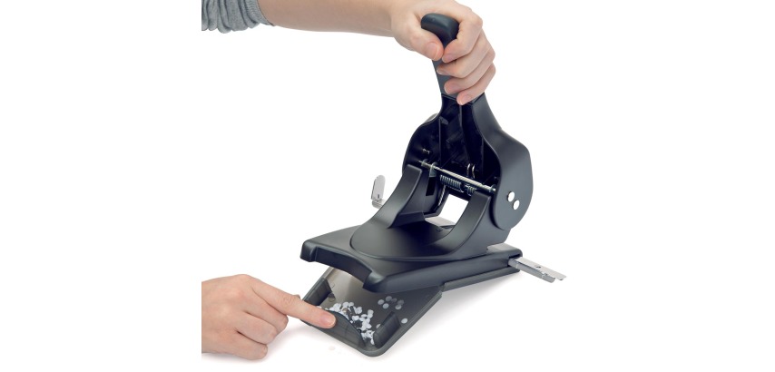 Rapesco perforateur 2 trous en métal ALU 65 noir