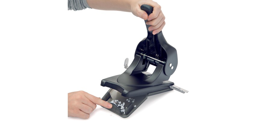 Rapesco perforateur 2 trous en métal ALU 65 noir