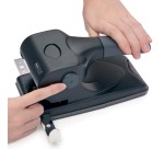 Rapesco 2-hole metal punch ALU 65 black