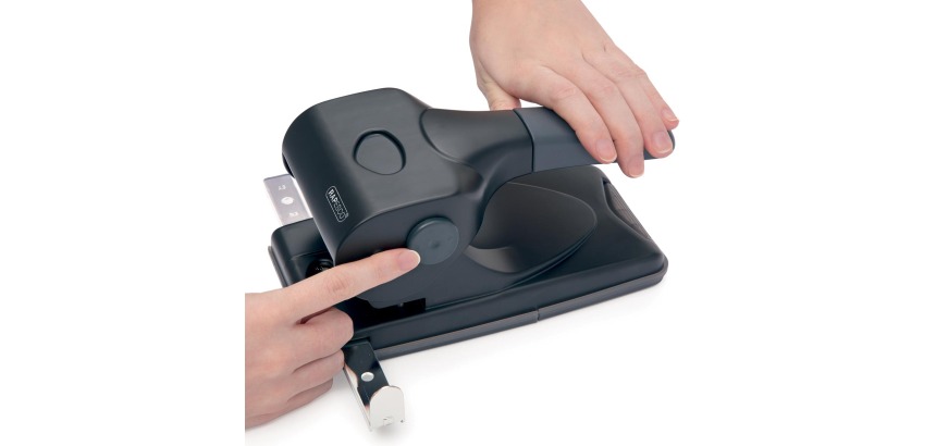 Rapesco 2-Loch-Metalllocher ALU 65 schwarz