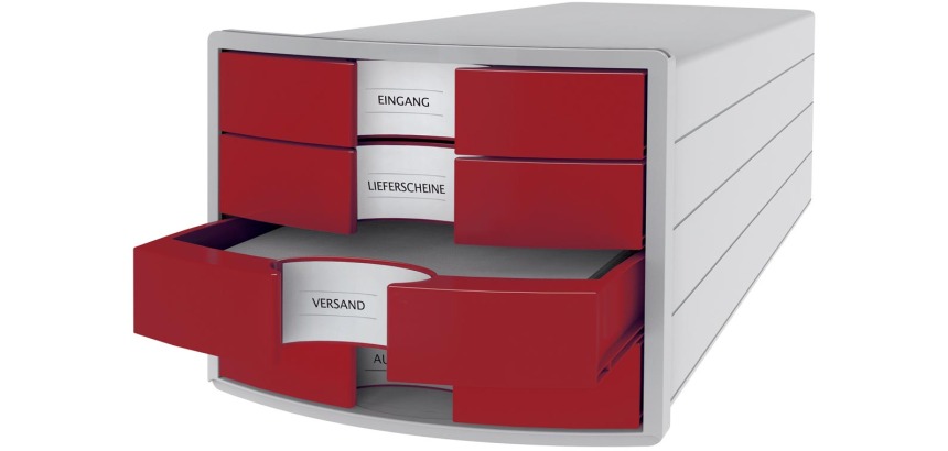 IMPULS 2.0 filing module, 4 drawers, light gray