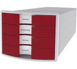 IMPULS 2.0 filing module, 4 drawers, light gray