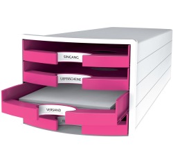 Module de rangement IMPULS 2.0, 4 tiroirs ouverts, blanc