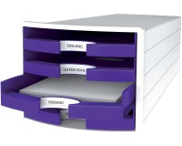 Module de rangement IMPULS 2.0, 4 tiroirs ouverts, blanc