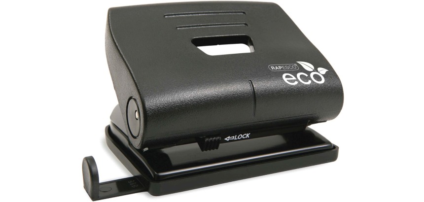 Rapesco ECO ABS 2-hole punch, black