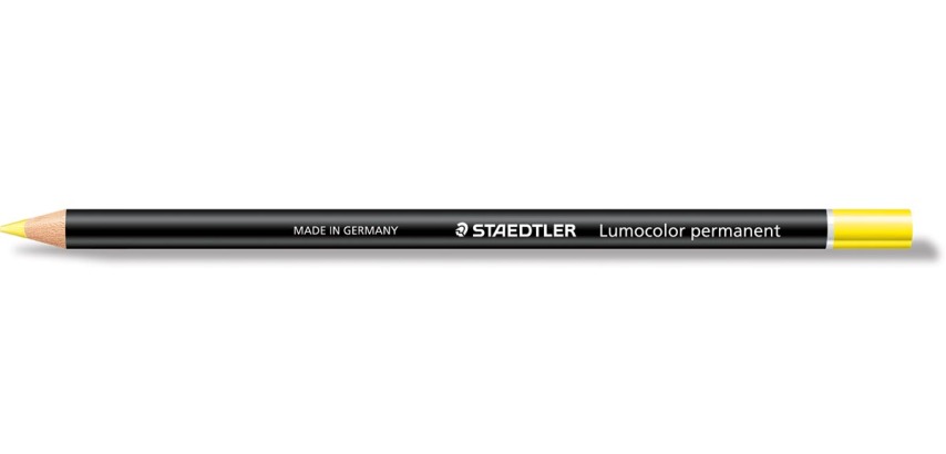 Staedtler Lumocolor Permanent Glasochrom Stift, Gelb