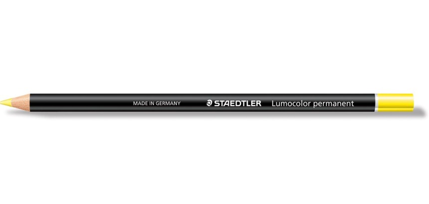 Staedtler potlood Lumocolor permanent glasochrom, geel