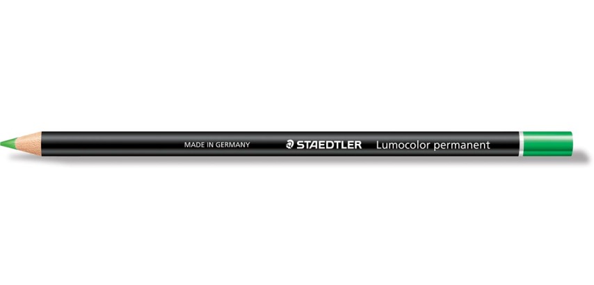 Staedtler Lumocolor permanent glasochrom pencil, green