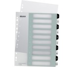 Leitz WOW printbare index, 10 tabs, zwart-wit