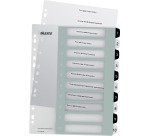 Leitz WOW printbare index, 10 tabs, zwart-wit