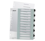 Leitz WOW bedruckbare Register, 12 Registerkarten, in Schwarz und Weiß