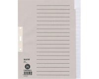 Leitz intercalaires, ft A4, en carton, 2 trous, 20 onglets, blanc