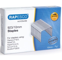 De_grapas rapesco galvanizada 923/10 caja de 1000 unidades