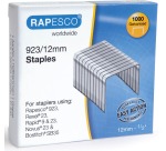 Rapesco nietjes 923/12 mm (type 23), verzinkt, doosje met 1000 nietjes