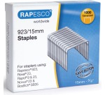 Rapesco nietjes 923/15 mm (type 23), verzinkt, doosje met 1000 nietjes