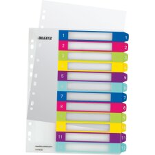 Leitz WOW printbare index, 12 tabs