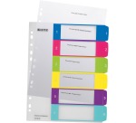 Dividers A4+ polypropylene Esselte WOW 6 multicolored tabs - 1 set