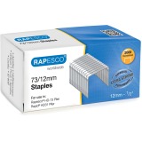 Rapesco agrafes galvanisées 73/12 mm, boîte de 2000 agrafes