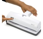 Rapesco perforateur ALU 40 Grand Capacité 4 trous, blanc