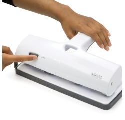 Rapesco perforateur ALU 40 Grand Capacité 4 trous, blanc