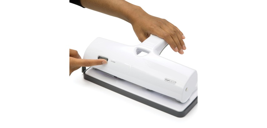 Rapesco perforator ALU 40 Heavy Duty 4-gaats, wit