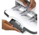 Rapesco perforateur ALU 40 Grand Capacité 4 trous, blanc