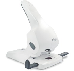 Rapesco perforateur 2 trous Zero-65 grande capacité, blanc
