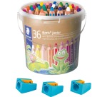 Staedtler kleurpotlood Buddy 3-in-1, emmertje van 36 stuks in geassorteerde kleuren