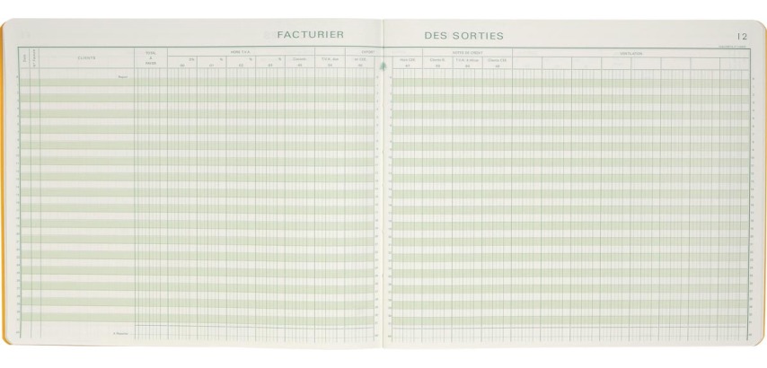 Exacompta sales forms with VAT, size 27 x 32 cm, French