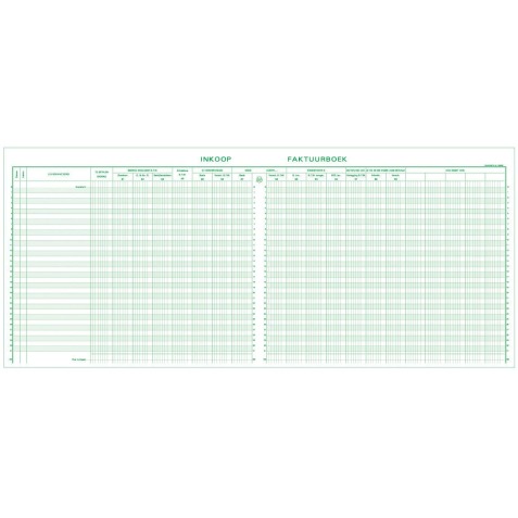 Exacompta register inkoop, ft 27 x 32 cm, Nederlandstalig