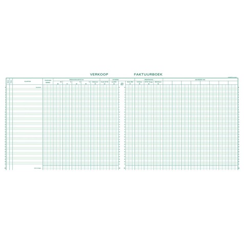 Exacompta register verkoop, ft 27 x 32 cm, Nederlandstalig