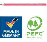 Staedtler hexagonal pastel colored pencil, cardboard case of 12 pieces