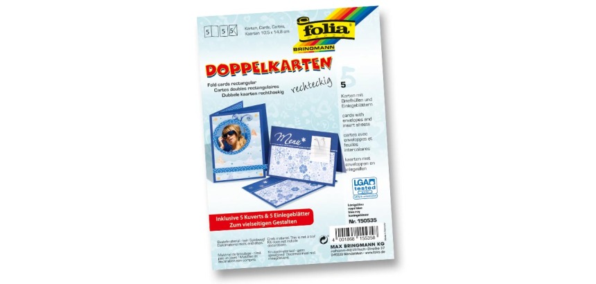 Folding card set, 105 x 150 mm