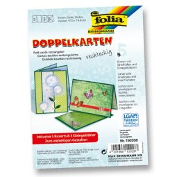 Folia Wenskaarten ft 10,5 x 15 cm, groen